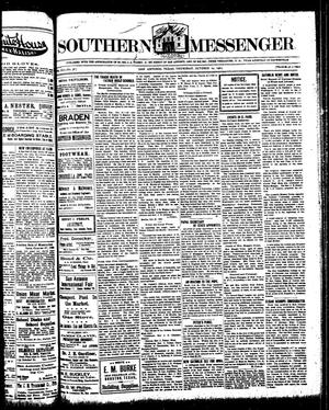 Primary view of object titled 'Southern Messenger (San Antonio, Tex.), Vol. 12, No. 36, Ed. 1 Thursday, October 29, 1903'.