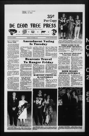 De Leon Free Press (De Leon, Tex.), Vol. 102, No. 23, Ed. 1 Thursday, November 2, 1989