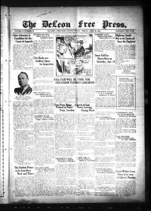 The DeLeon Free Press. (De Leon, Tex.), Vol. 38, No. 43, Ed. 1 Friday, April 20, 1928
