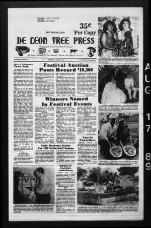 De Leon Free Press (De Leon, Tex.), Vol. 102, No. 12, Ed. 1 Thursday, August 17, 1989