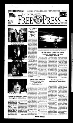 De Leon Free Press (De Leon, Tex.), Vol. 112, No. 30, Ed. 1 Thursday, January 31, 2002