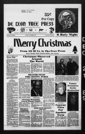 De Leon Free Press (De Leon, Tex.), Vol. 102, No. 30, Ed. 1 Thursday, December 21, 1989