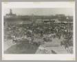 Photograph: [Horses and Carts in Cleburne's Market Square]