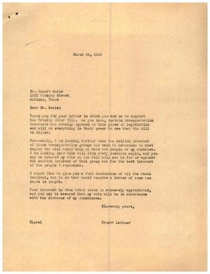 [Letter from Truett Latimer to Dr. Hubert Seale, March 24, 1955]