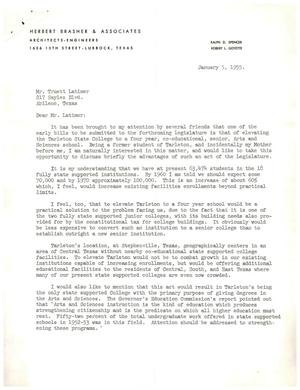 [Letter from Ralph D. Spencer to Truett Latimer, January 5, 1955]