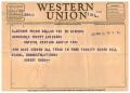 Thumbnail image of item number 1 in: '[Telegram from Robert Ross, March 30, 1955]'.