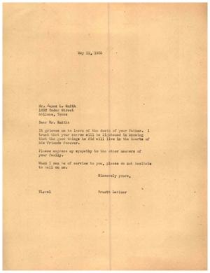 [Letter from Truett Latimer to James L. Smith, May 11, 1955]
