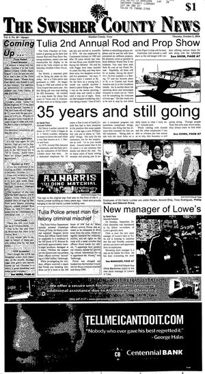 Primary view of object titled 'The Swisher County News (Tulia, Tex.), Vol. 6, No. 40, Ed. 1 Thursday, October 2, 2014'.