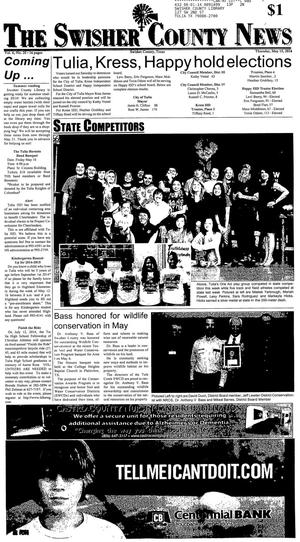 Primary view of object titled 'The Swisher County News (Tulia, Tex.), Vol. 6, No. 20, Ed. 1 Thursday, May 15, 2014'.