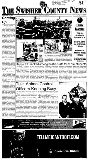 Primary view of object titled 'The Swisher County News (Tulia, Tex.), Vol. 6, No. 35, Ed. 1 Thursday, September 4, 2014'.
