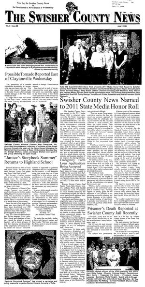 The Swisher County News (Tulia, Tex.), Vol. 3, No. 22, Ed. 1 Tuesday, June 7, 2011