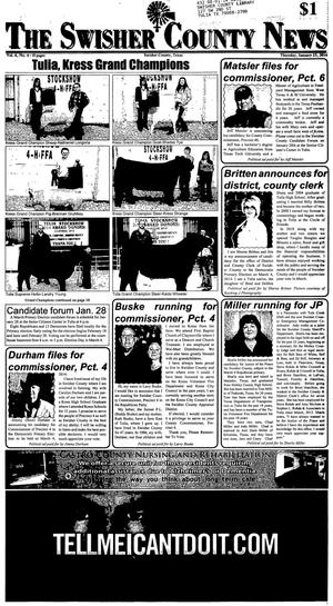 The Swisher County News (Tulia, Tex.), Vol. 6, No. 4, Ed. 1 Thursday, January 23, 2014