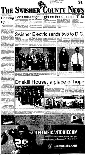 Primary view of object titled 'The Swisher County News (Tulia, Tex.), Vol. 6, No. 44, Ed. 1 Thursday, October 30, 2014'.