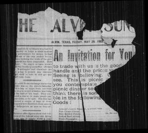 The Alvin Sun. (Alvin, Tex.), Vol. 13, No. 8, Ed. 1 Friday, May 29, 1903