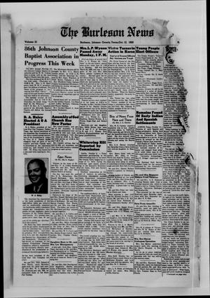 The Burleson News (Burleson, Tex.), Vol. 51, No. [52], Ed. 1 Thursday, October 12, 1950