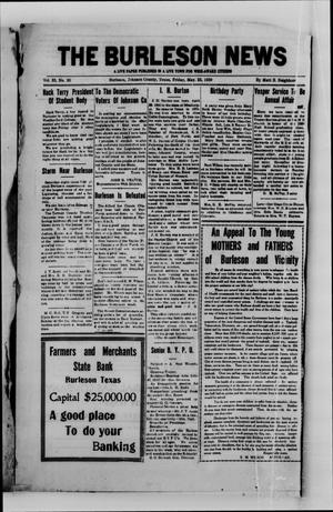 The Burleson News (Burleson, Tex.), Vol. 33, No. 30, Ed. 1 Friday, May 23, 1930