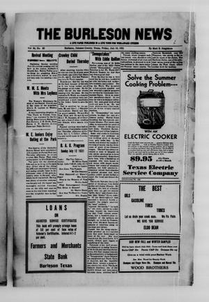 The Burleson News (Burleson, Tex.), Vol. 34, No. 35, Ed. 1 Friday, July 10, 1931