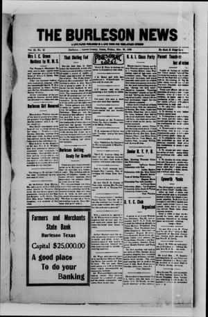 The Burleson News (Burleson, Tex.), Vol. 33, No. 31, Ed. 1 Friday, May 30, 1930