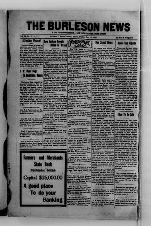The Burleson News (Burleson, Tex.), Vol. 33, No. 37, Ed. 1 Friday, July 11, 1930