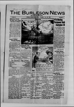 The Burleson News (Burleson, Tex.), Vol. 40, No. 13, Ed. 1 Thursday, September 23, 1937