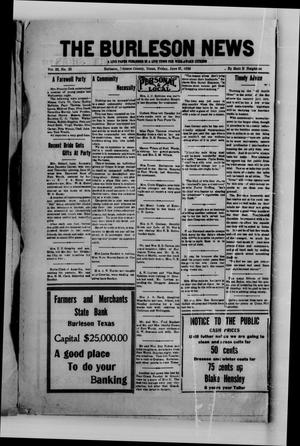 The Burleson News (Burleson, Tex.), Vol. 33, No. 35, Ed. 1 Friday, June 27, 1930
