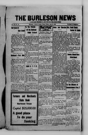 The Burleson News (Burleson, Tex.), Vol. 33, No. 42, Ed. 1 Friday, August 15, 1930