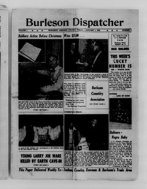 Primary view of object titled 'Burleson Dispatcher (Burleson, Tex.), Vol. 1, No. 5, Ed. 1 Thursday, January 1, 1959'.