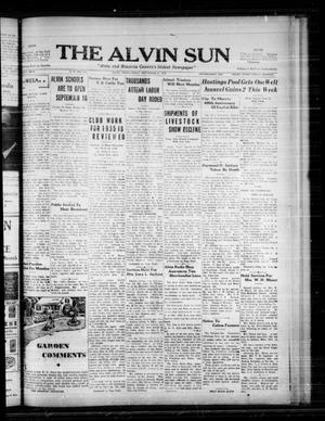 Primary view of object titled 'The Alvin Sun (Alvin, Tex.), Vol. 46, No. 5, Ed. 1 Friday, September 6, 1935'.