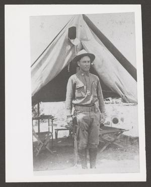 [Cavalry Soldier In Front of Tent]