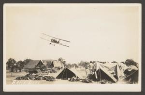 [Plane Above Military Camp]