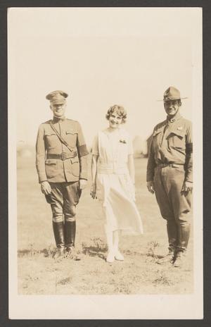 [Woman and Two Soldiers]