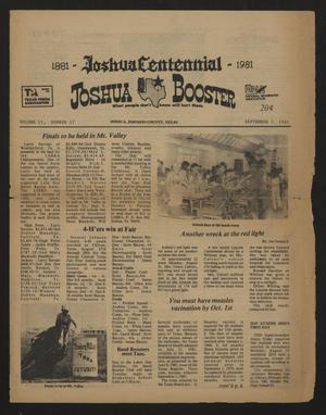 Joshua Booster (Joshua, Tex.), Vol. 11, No. 17, Ed. 1 Thursday, September 3, 1981