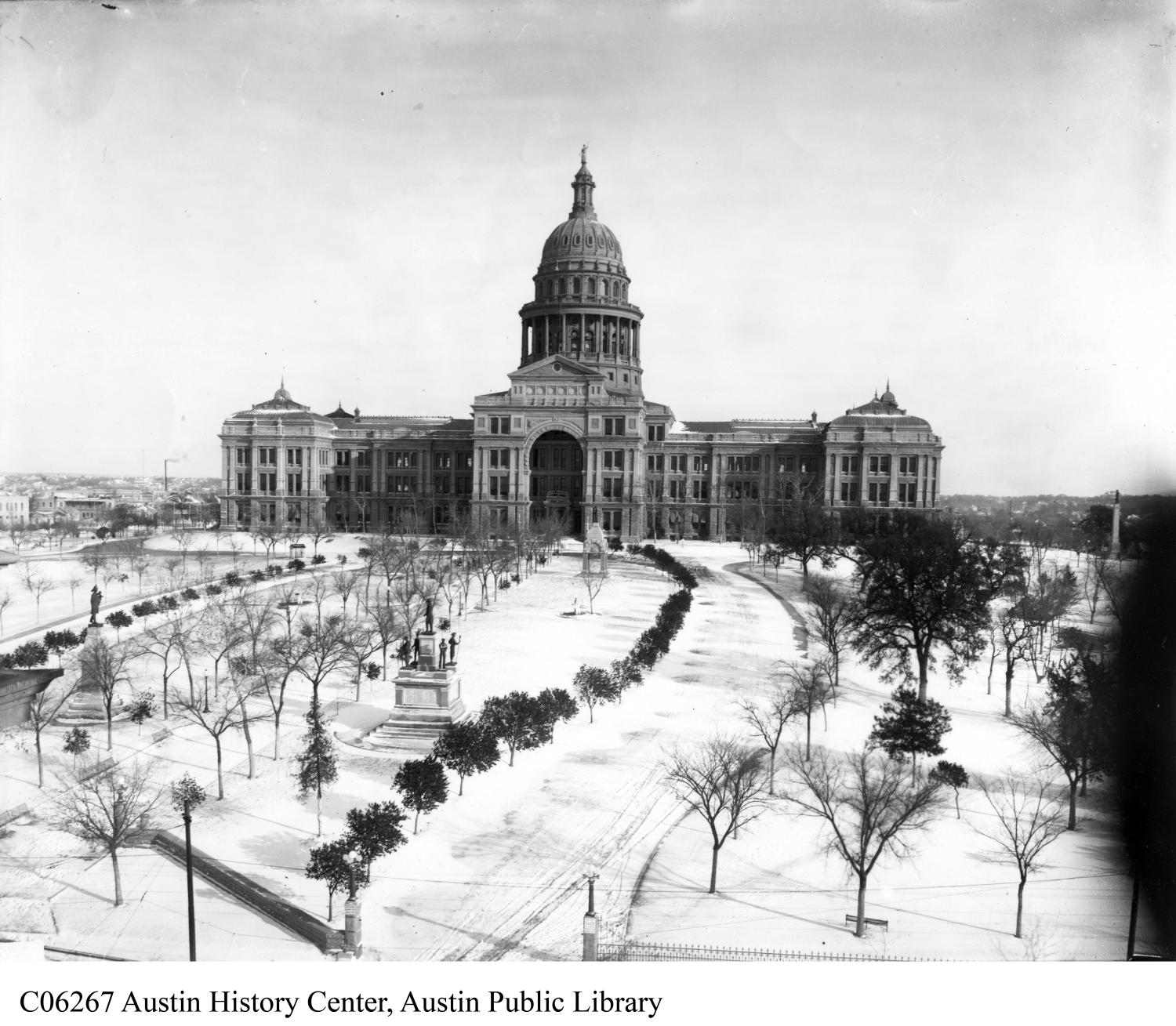 Image result for texas state capitol with snow on it