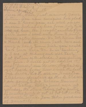Primary view of object titled '[Letter from Mittie Sorrell to Marguerite Cavett Hammack, November 24, 1918]'.