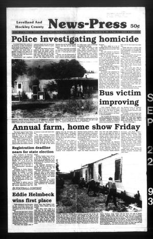 Levelland and Hockley County News-Press (Levelland, Tex.), Vol. 15, No. 50, Ed. 1 Wednesday, September 22, 1993
