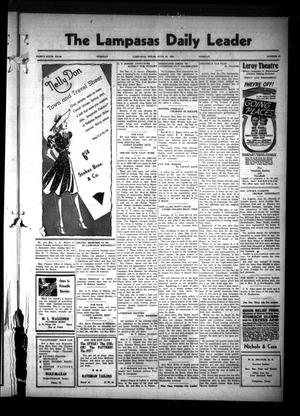 The Lampasas Daily Leader (Lampasas, Tex.), Vol. 36, No. 91, Ed. 1 Tuesday, June 20, 1939