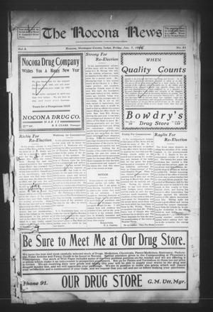 Primary view of object titled 'The Nocona News (Nocona, Tex.), Vol. 5, No. 31, Ed. 1 Friday, January 7, 1910'.