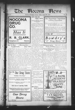 The Nocona News (Nocona, Tex.), Vol. 6, No. 12, Ed. 1 Friday, August 26, 1910