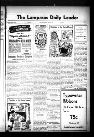 The Lampasas Daily Leader (Lampasas, Tex.), Vol. 36, No. 37, Ed. 1 Tuesday, April 18, 1939