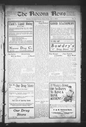 Primary view of object titled 'The Nocona News (Nocona, Tex.), Vol. 6, No. 4, Ed. 1 Friday, July 1, 1910'.