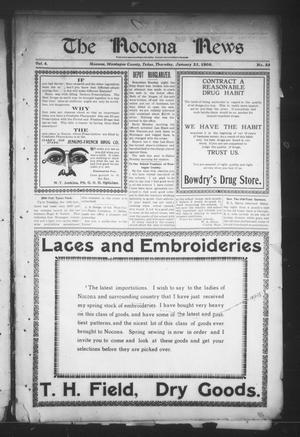 Primary view of object titled 'The Nocona News (Nocona, Tex.), Vol. 4, No. 33, Ed. 1 Thursday, January 21, 1909'.