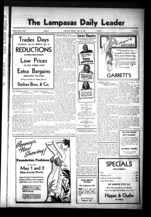 The Lampasas Daily Leader (Lampasas, Tex.), Vol. 36, No. 46, Ed. 1 Friday, April 28, 1939