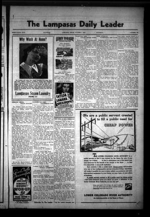 The Lampasas Daily Leader (Lampasas, Tex.), Vol. 36, No. 185, Ed. 1 Saturday, October 7, 1939