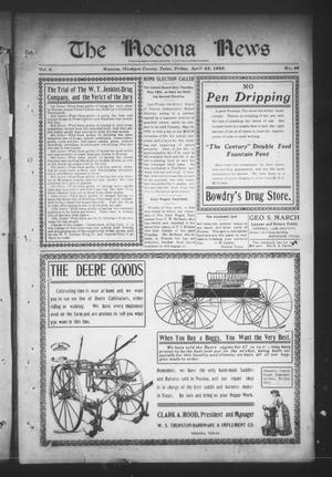 The Nocona News (Nocona, Tex.), Vol. 4, No. 46, Ed. 1 Friday, April 23, 1909