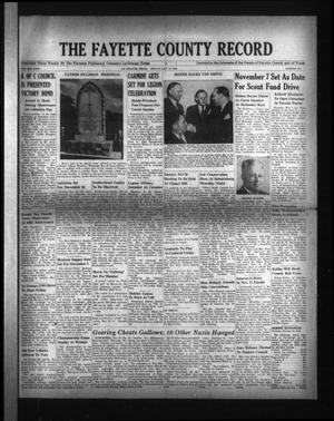 The Fayette County Record (La Grange, Tex.), Vol. 24, No. 101, Ed. 1 Friday, October 18, 1946