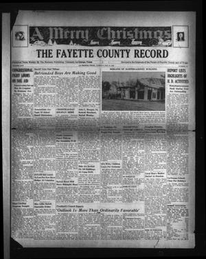 The Fayette County Record (La Grange, Tex.), Vol. 25, No. 16, Ed. 1 Tuesday, December 24, 1946
