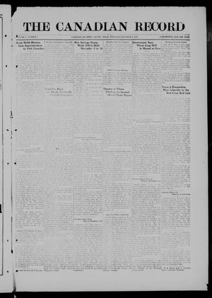 The Canadian Record (Canadian, Tex.), Vol. 27, No. 5, Ed. 1  Thursday, November 6, 1919