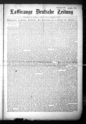 La Grange Deutsche Zeitung (La Grange, Tex.), Vol. 29, No. 10, Ed. 1 Thursday, October 24, 1918