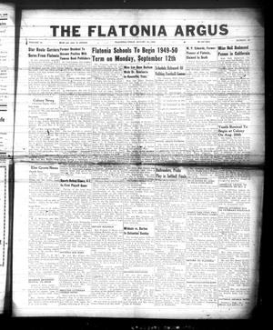 The Flatonia Argus (Flatonia, Tex.), Vol. 74, No. 34, Ed. 1 Thursday, August 18, 1949
