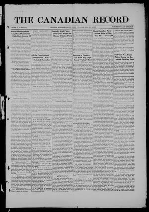The Canadian Record (Canadian, Tex.), Vol. 27, No. 13, Ed. 1  Thursday, January 1, 1920